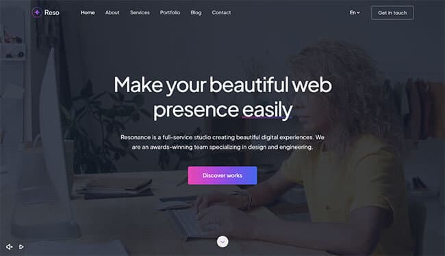 Background Video HTML5 Intro Section. Gradient Design Concept. One Page Navigation.